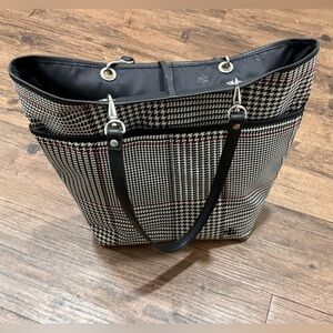 Ralph Lauren Houndstooth Tote EUC